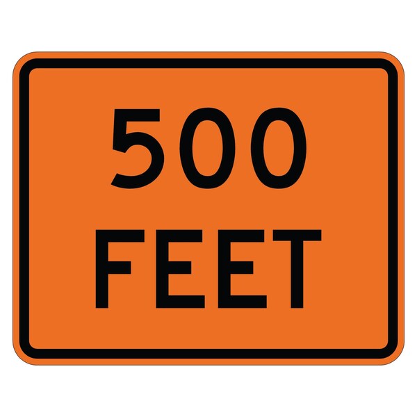 Sign Solutions Usa 18 in Height, 24 in Width, Aluminum, Horizontal Rectangle DUS08DFY2418W16-2P - main